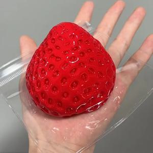 bookaz 왕 딸기 스트레스 해소 촉감 장난감