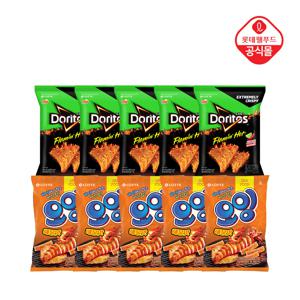 도리토스 플레이밍핫 사우어칠리라임맛 70gx5봉+오잉 해물맛 75gx5봉