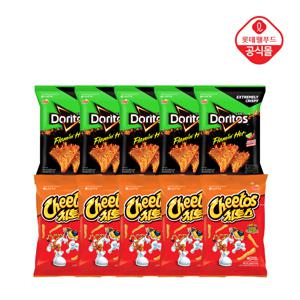 도리토스 플레이밍핫 사우어칠리라임맛 70gx5봉+치토스 바베큐맛 82gx5봉