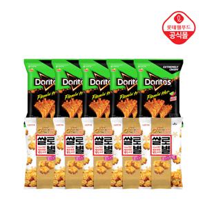 도리토스 플레이밍핫 사우어칠리라임맛 70gx5봉+쌀로별 오리지널 78gx5봉