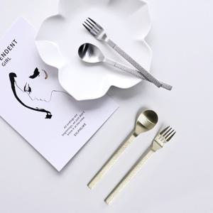 보겐 햄머스톤 국산 샤틴 스텐 티스푼 티포크 세트 2p 2color 택1