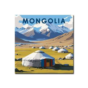3+1 DIY 명화그리기 시티 25x25cm B43_Mongolia_몽골
