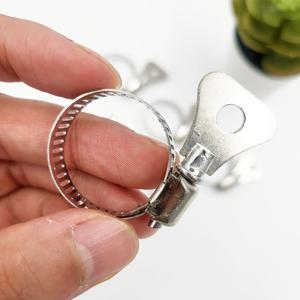 스텐 나비 손잡이 호스 밴드 16-25mm 수도 농업 정원 용 반도