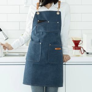 바리스타 데님 카페 공장 공방 화방 방수 앞치마