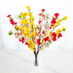 생화같은 조화 꽃 hf44 복숭아 꽃 6p