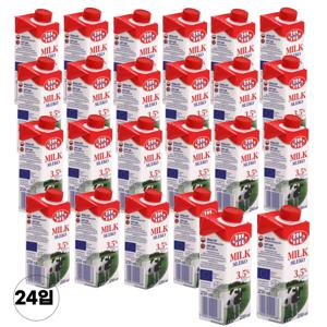 수입 고급 멸균 우유 믈레코 소형 3.5% 250ml*24개