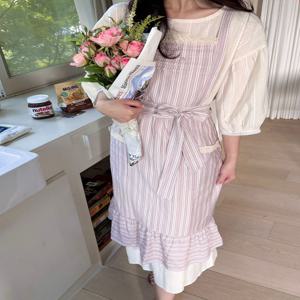 자체제작 소피 봄 여름 앞치마 원피스 에이프런 (2colors)