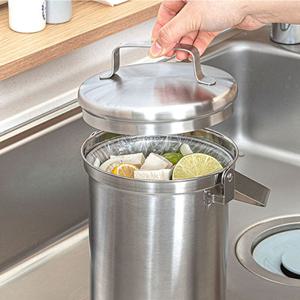 스텐 음식물 쓰레기통 3L 주방 싱크대 음식 잔반 휴지통