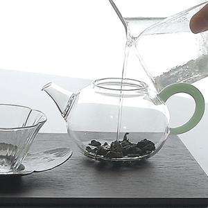 요술램프 유리다관 1인 티팟 차명상 비취 티포트 동양 다도 입문