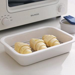 세라믹 밧드 발뮤다 트레이 오븐트레이 소 철망포함 800ml