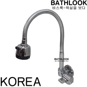 목돌림 단수꼭지KS국산_자바라 코브라 주방 세탁실 탕비실 싱크씽크 수전 수도 벽 냉수 교체