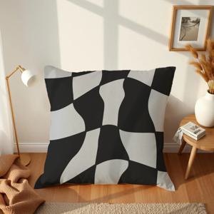 체크 패턴 인테리어 쿠션커버 40x40 린넨 10color