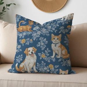 동물 강아지 dog 침대 등받이 쿠션커버 50x50 린넨 10color