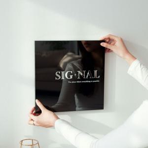 스텔라 미니간판 실버크룸 카페간판 아크릴간판 미드플로팅 포토존 디자인간판