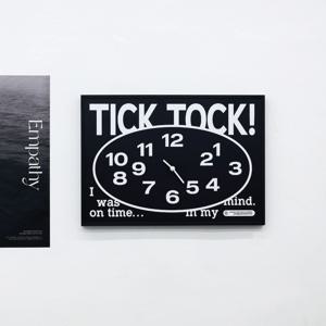 타이포클락 액자 무소음 벽시계 스탠드시계 _ TICK TOCK