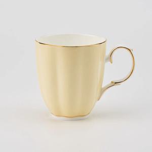 티로직 펌킨 골드림 머그컵 크림 300ml 도자기 찻잔 커피잔