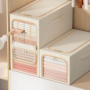 수납 폴딩 옷 공간 이불 투명 정리함 수납함 리빙박스 BOX-001
