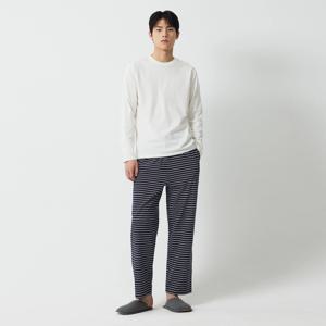 남 스마트 코튼 10부 파자마 팬츠_스트라이프
