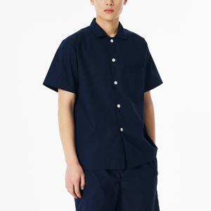 남 60수 코튼 컬러 반팔 파자마 셔츠 (2 colors)