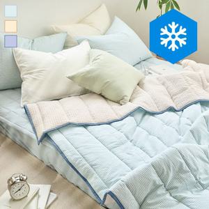 미니멀체크 뱀부서커 여름차렵이불세트 3colors 2size