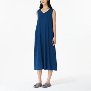 여 퀵드라이 민소매 파자마 원피스 (2 colors)