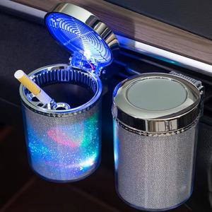 오로  LED 차량용 재떨이 컵홀더 송풍구 실내 인테리어 무드 조명 ORO-ASH-1