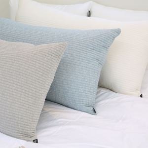 천연 꼰사 인견 쿨링 누빔 등쿠션커버 대쿠션 3color, 3size