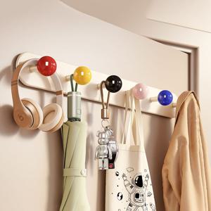 [해외] 감성 모던 크림 자석 도어훅 옷걸이 도어후크 모자 가방 문걸이 4구 2colors