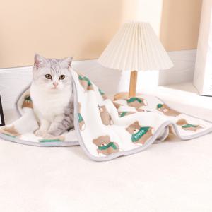 고양이터널 강아지 고양이 얇은 담요 극세사