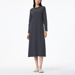 여 스마트 코튼 파자마 원피스_스트라이프 (2 colors)