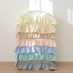 몽글몽글 프렌치 프릴 부드러운 워싱 항균 알러지케어 베개커버 7colors
