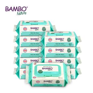 밤보그린 비데 물티슈 60매 1박스(60매X10팩)