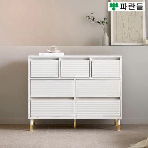 파란들가구 높은다리 템바보드 상3칸3단서랍장 와이드서랍장