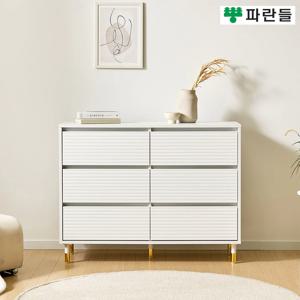 파란들가구 높은다리 템바보드 2칸3단서랍장 와이드서랍장