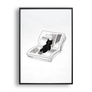 책은 수면제 (Art Print) / 일러스트 액자