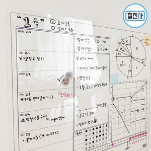 붙이는 투명 보드 올플래너 주간 월간 계획표 스케쥴표 현황판 대형 롤칠판 940x1000