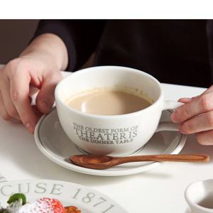 예쁜 레터링 카페라떼잔 홈카페 찻잔세트 집들이선물 330ml