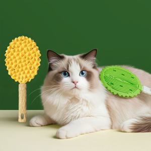 강아지 고양이 털갈이 빗 실리콘 두리안 브러쉬