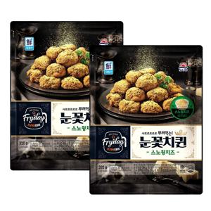 Fryday 눈꽃치퀸 320g*2개 (스노윙치즈/허니버터)