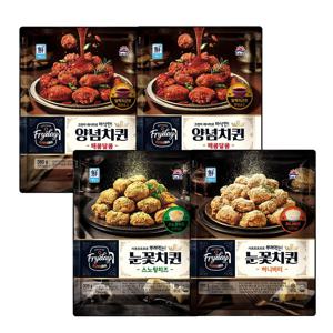 Fryday 치퀸 스노윙치즈 320g*1개+허니버터 320g*1개+매콤달콤 380g*2개