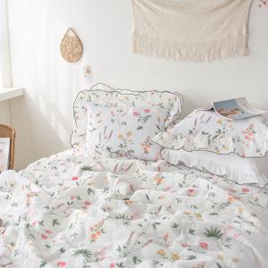 플라워 드레시한 프릴 인견 시어서커 여름이불세트 SS/Q/K/LK