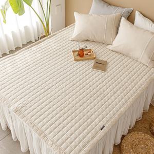 프렌치 뱀부 시어서커 침대패드 SS/Q 3color