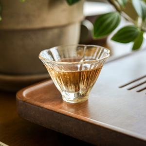 우아한 로즈 유리 찻잔 컵 티컵 유리잔