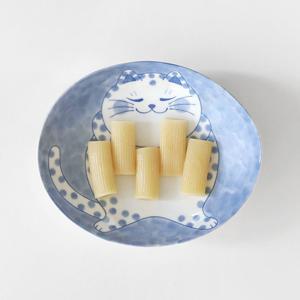 블루네코 해피부치 타원 카레접시