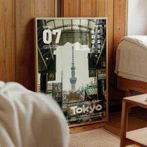 일본풍경 포스터 빈티지감성 이자카야 일본인테리어 액자 Tokyo7