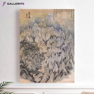 정선 금강전도 그림 한국화 진경산수화 안방 풍수 인테리어 액자