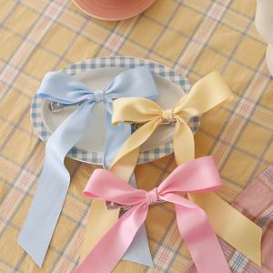 커튼집게 파스텔 리본(2ps) 3color