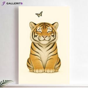 아기 호랑이 그림 거실 인테리어 액자 아이방 벽 꾸미기