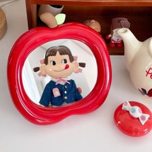 애플 탁상 거울 2color 볼륨 프레임 아이방 오브제 인테리어 화장대 귀여운 소품