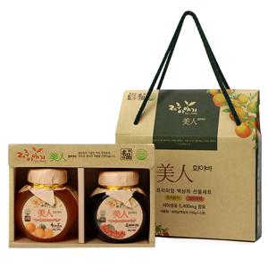 미인 화이바 꼬마 액상차 2종 선물세트 단체 개별 발송 / 감사메세지 가능
